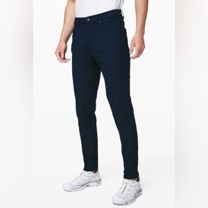 Lululemon ABC Slim Pants Warpstreme Navy Blue Size 28 waist 28x30 chino golf